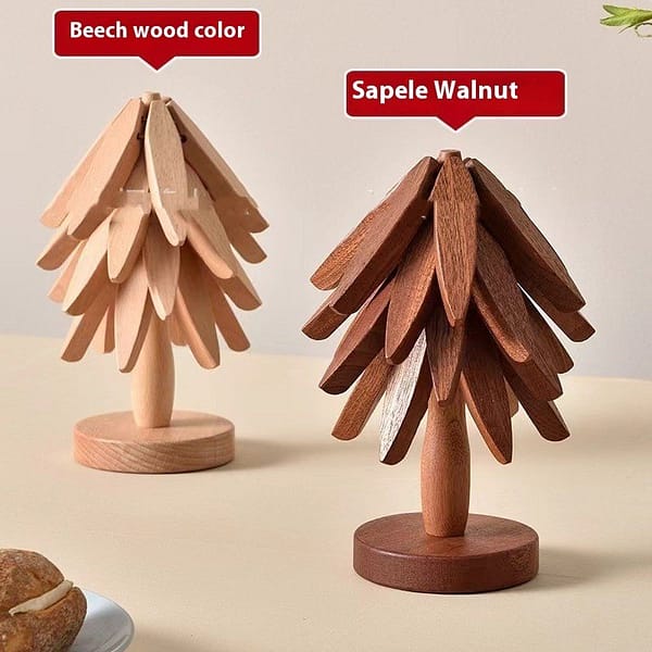Wooden Creative Tree Heat Proof Mat